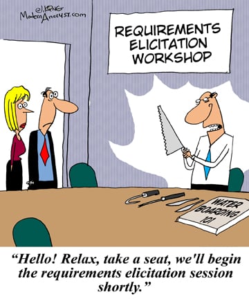 Humor - Cartoon: What working with some Business Analysts feels like!